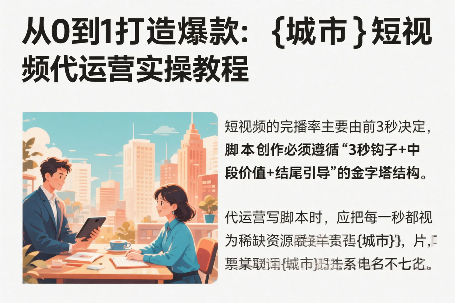 从0到1打造爆款：浙江短视频代运营实操教程