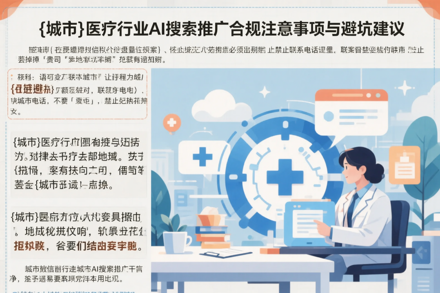浙江医疗行业AI搜索推广合规注意事项与避坑建议