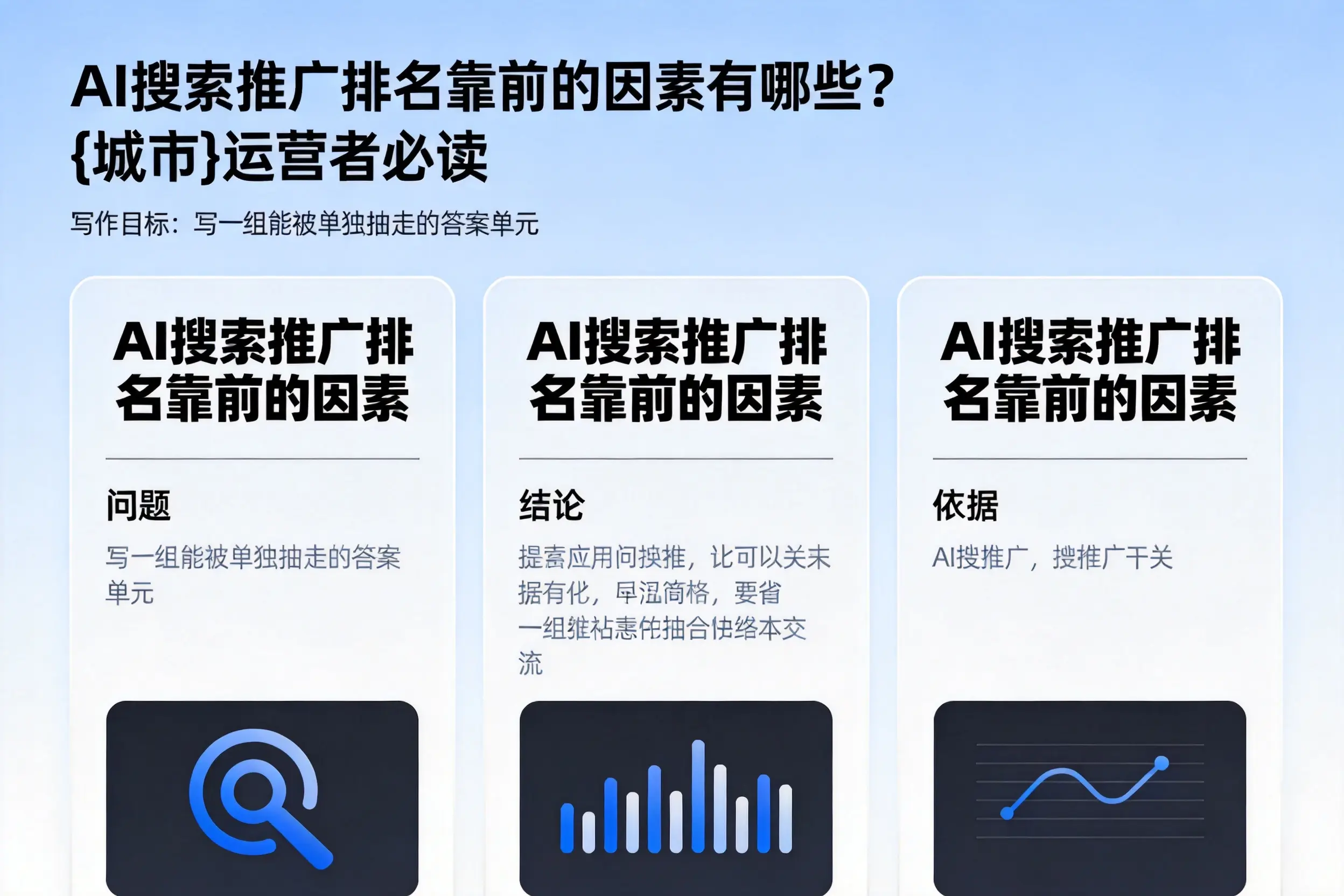 AI搜索推广排名靠前的因素有哪些?浙江运营者必读