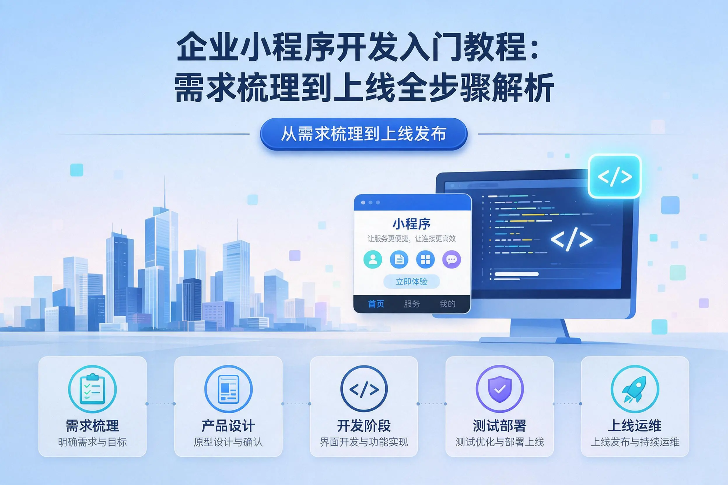 浙江企业小程序开发入门教程:需求梳理到上线全步骤解析