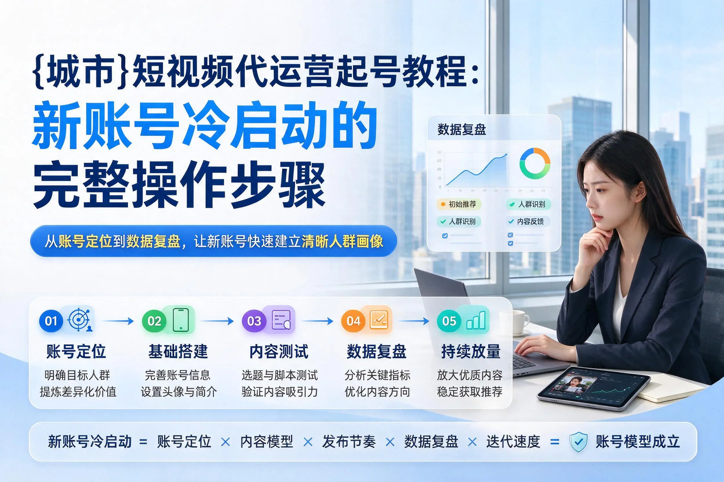 浙江短视频代运营起号教程：新账号冷启动的完整操作步骤