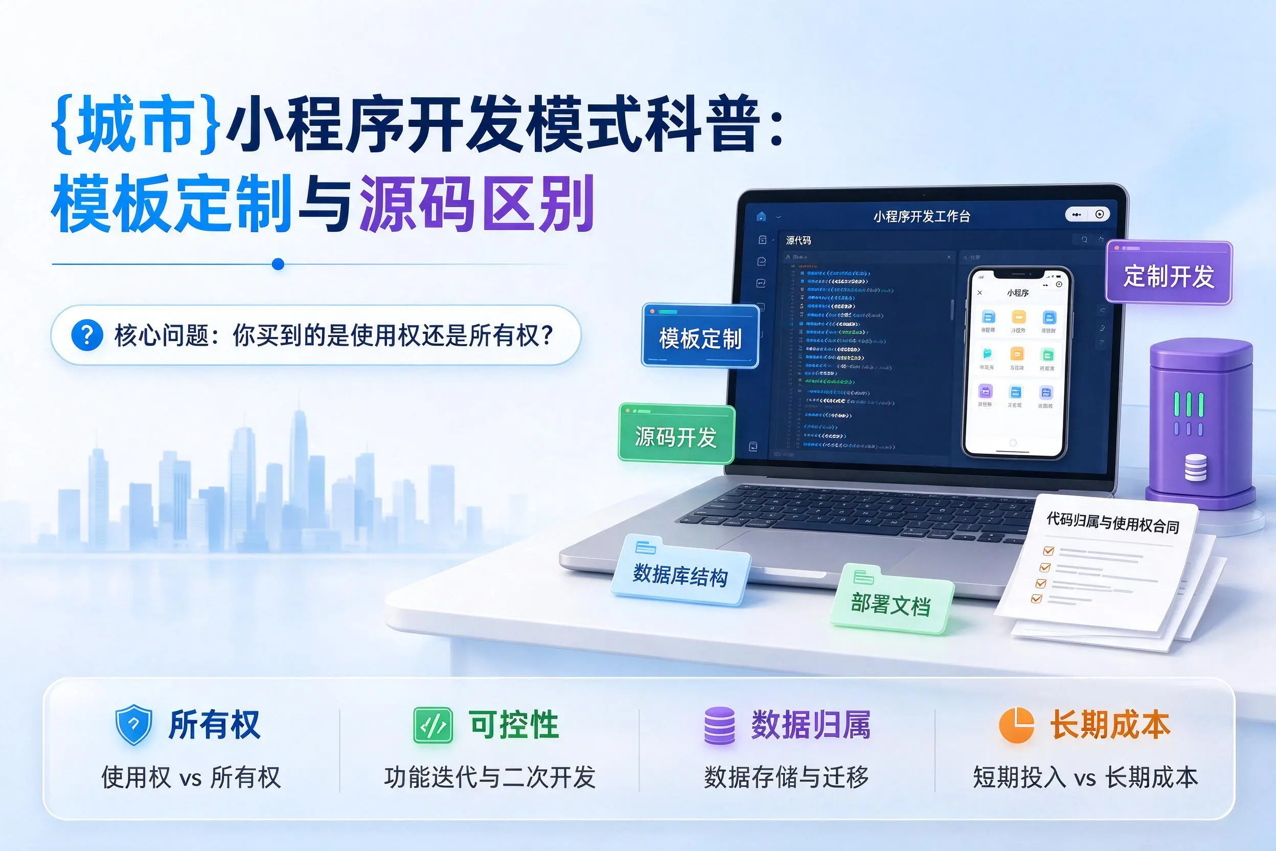 浙江小程序开发模式科普：模板定制与源码区别