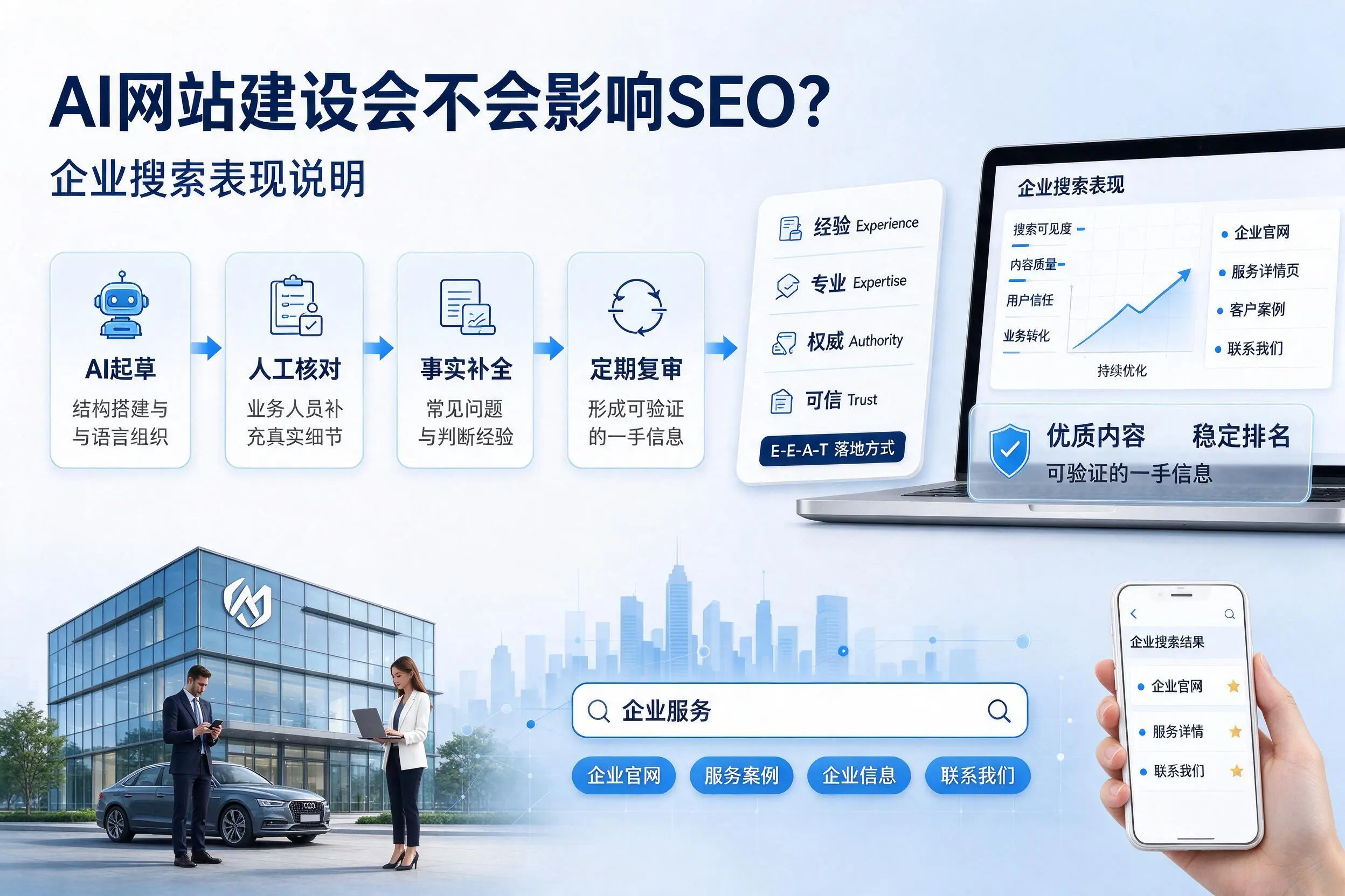 AI网站建设会不会影响SEO?浙江企业搜索表现说明