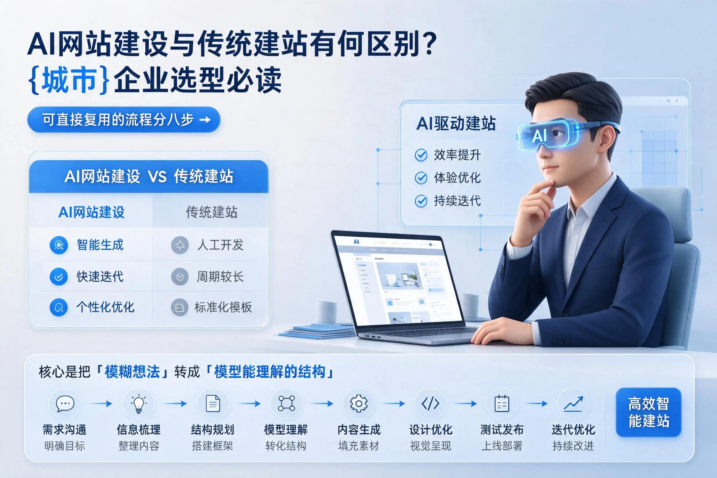 AI网站建设与传统建站有何区别？浙江企业选型必读