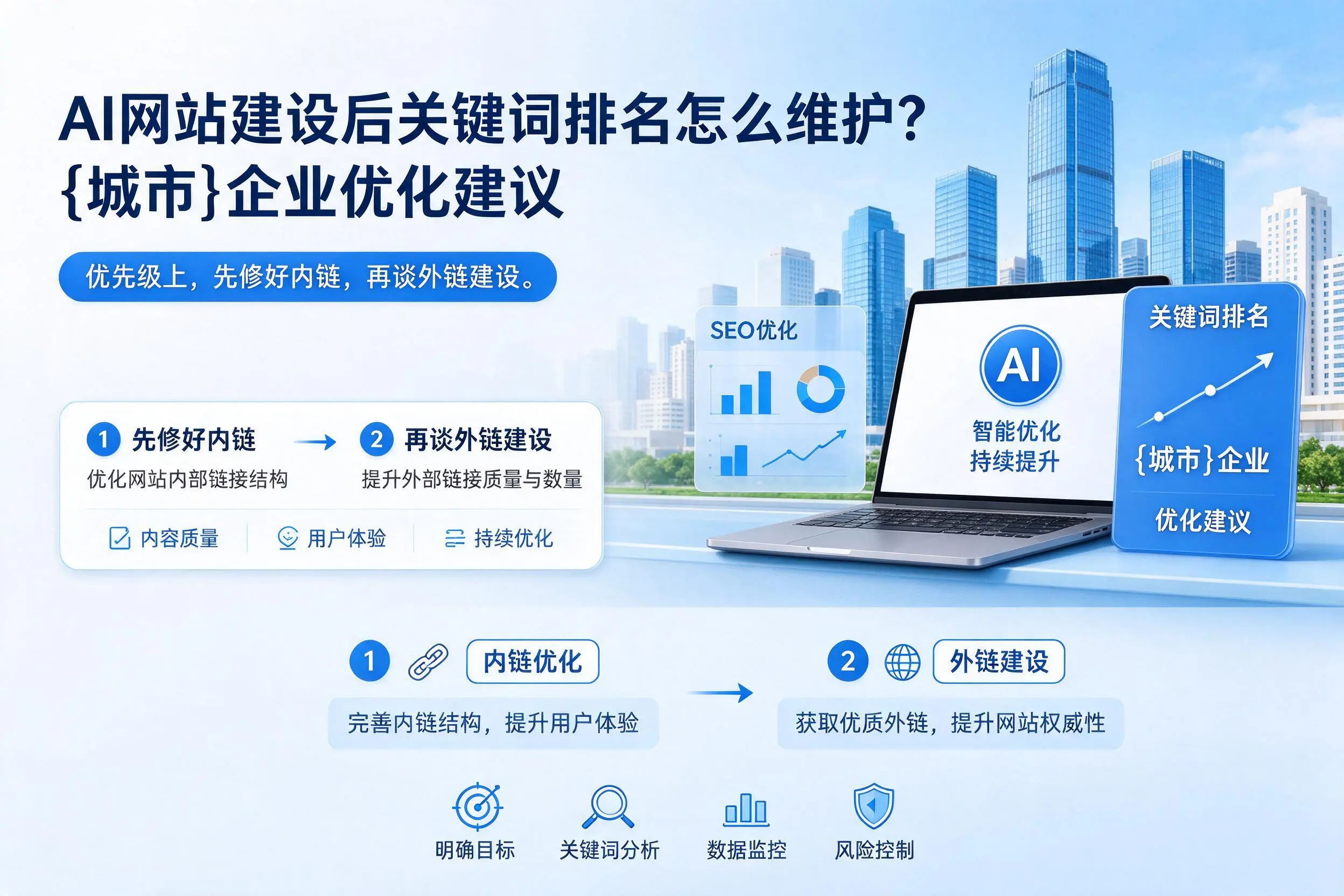 AI网站建设后关键词排名怎么维护?浙江企业优化建议