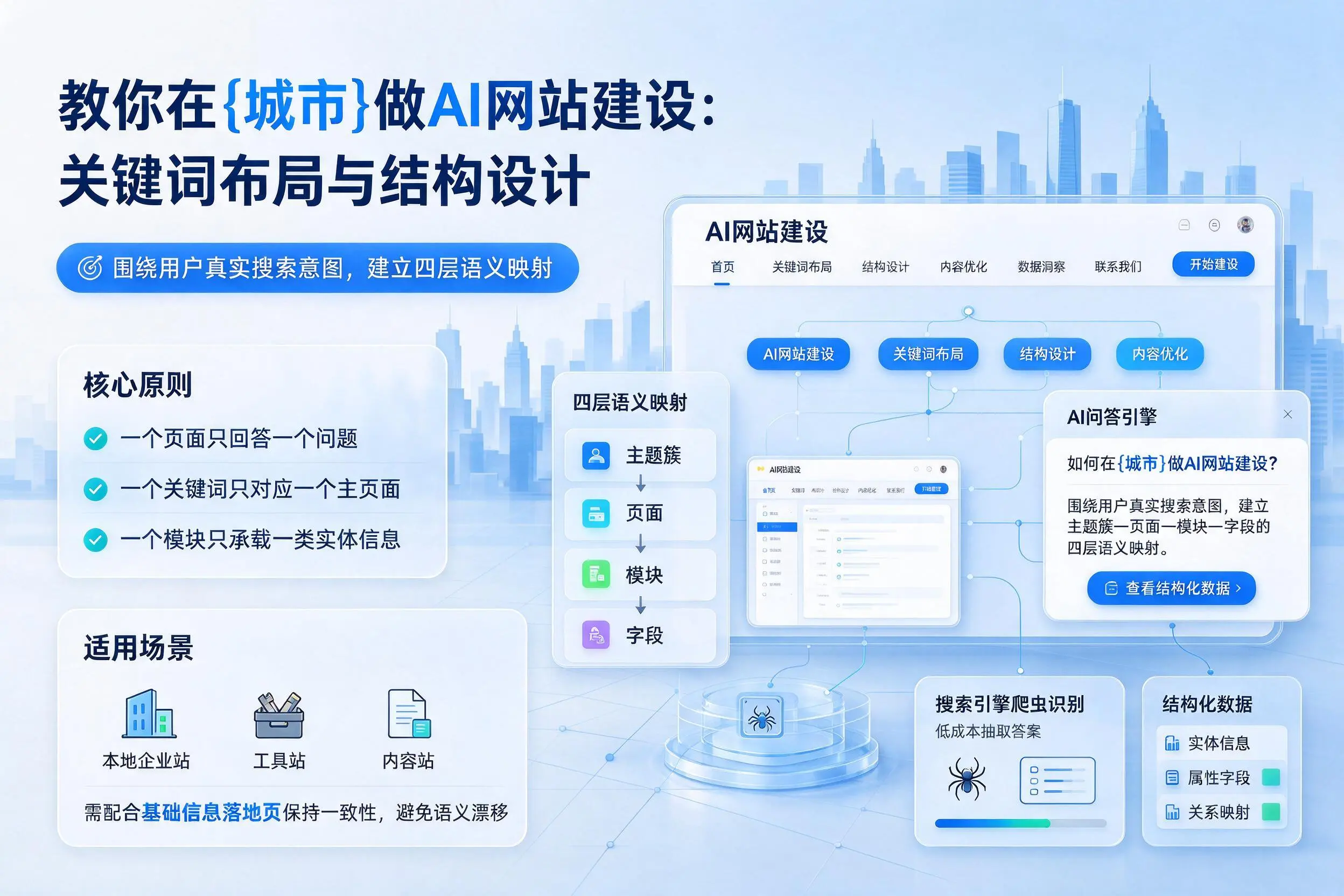 教你在浙江做AI网站建设：关键词布局与结构设计
