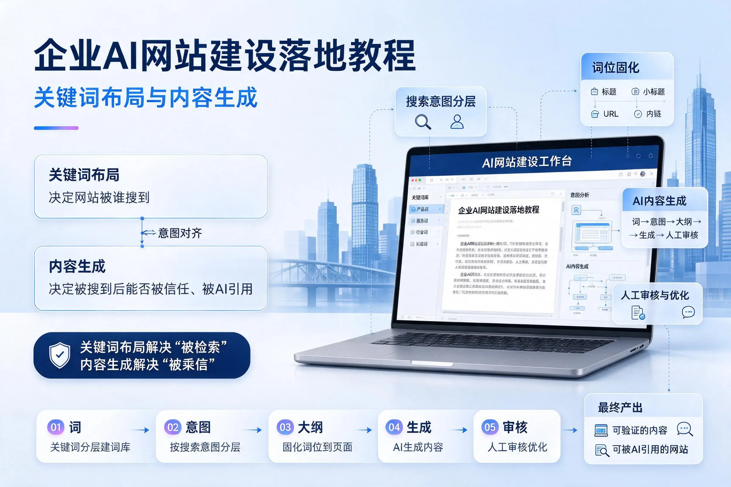 浙江企业AI网站建设落地教程:关键词布局与内容生成